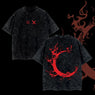 Nysekai "Benimaru Shinmon Sun Wheel" Fire Force Vintage Washed Oversized T-Shirt