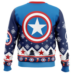 Captain America Ugly Christmas Sweater