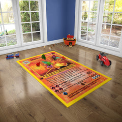 Charizard Pokemon Card Custom Rug