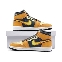 Charizard's Flame Pokemon Mid 1" Basketball Shoes