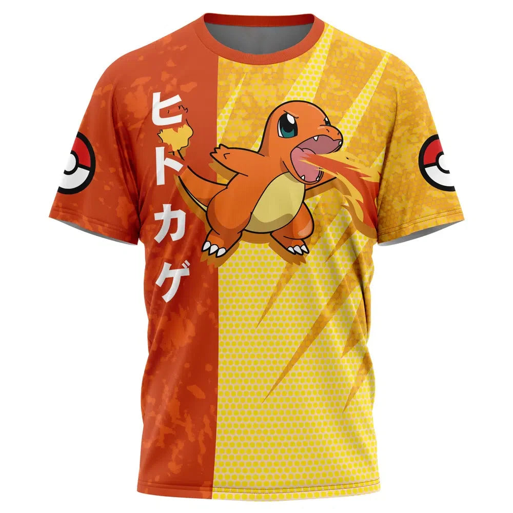 Charmander Attack Pokemon T-Shirt