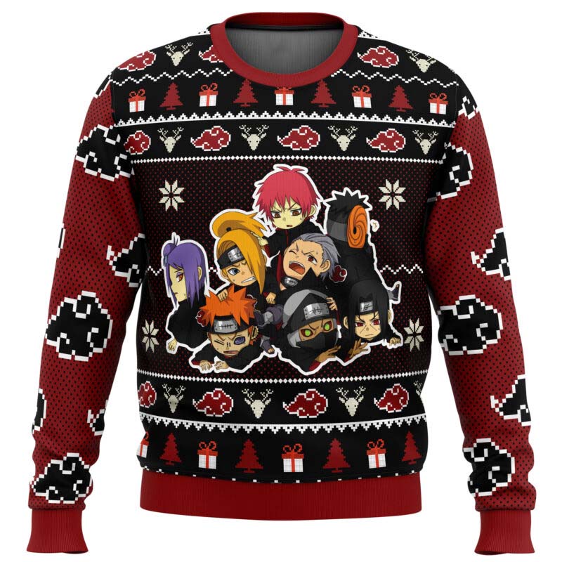 Chibi Akatsuki Naruto Ugly Christmas Sweater