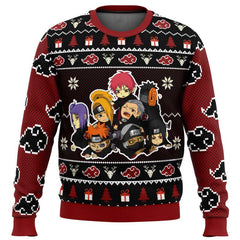 Chibi Akatsuki Naruto Ugly Christmas Sweater