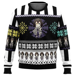 Chibi Christmas Obanai Iguro Demon Slayer Ugly Christmas Sweater