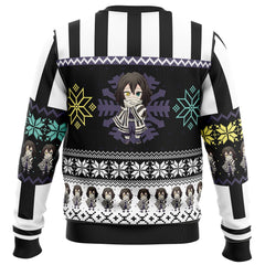 Chibi Christmas Obanai Iguro Demon Slayer Ugly Christmas Sweater