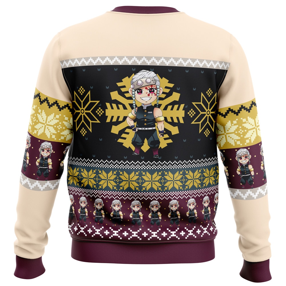 Chibi Christmas Tengen Uzui Demon Slayer Ugly Christmas Sweater