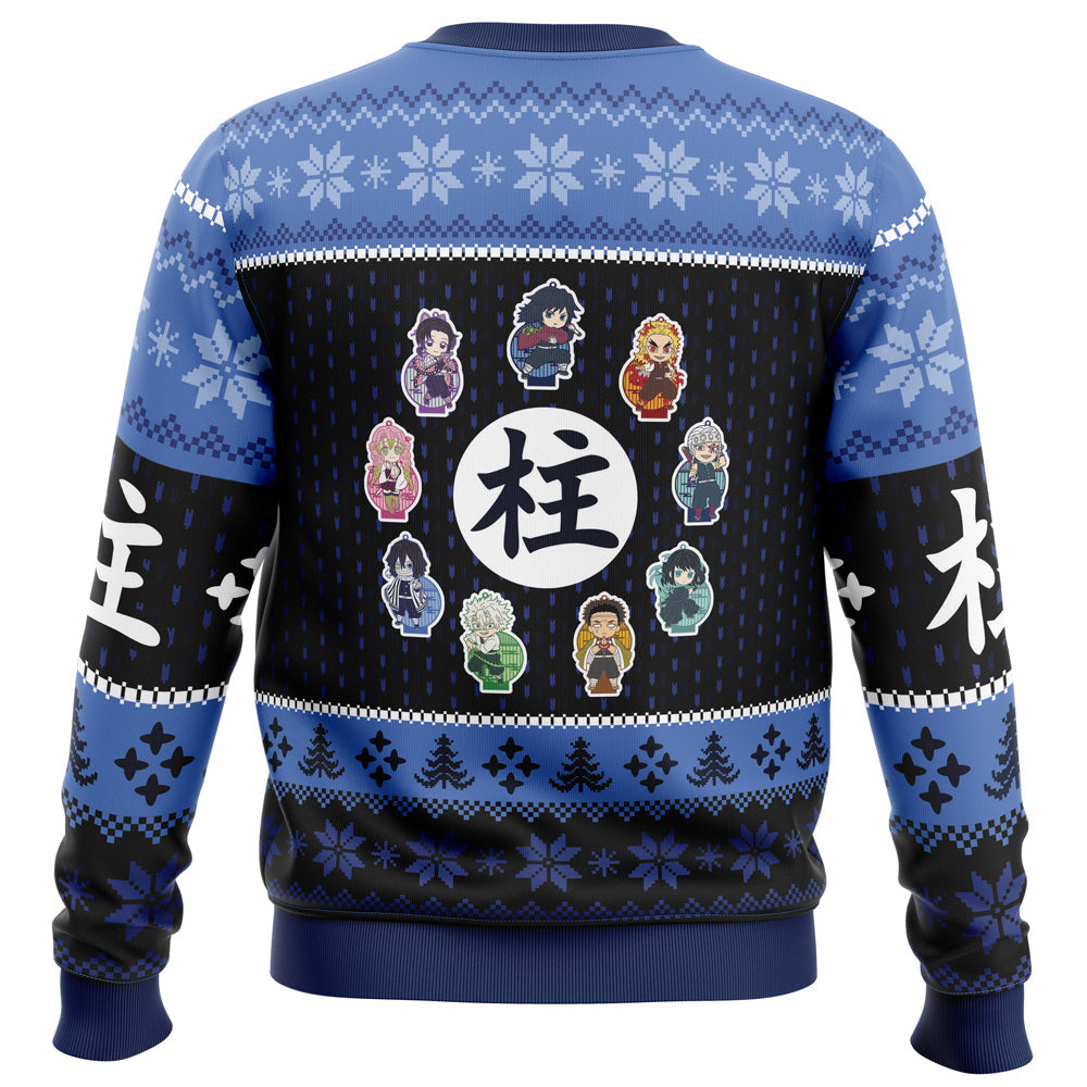 Chibi Hashira Demon Slayer Ugly Christmas Sweater