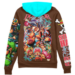 Tony Tony Chopper V4 One Piece Streetwear Zip Hoodie Jacket