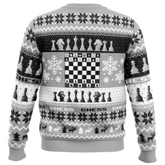 Christmas Chess Board Games Ugly Christmas Sweater