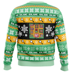 Christmas Clue Board Games Ugly Christmas Sweater