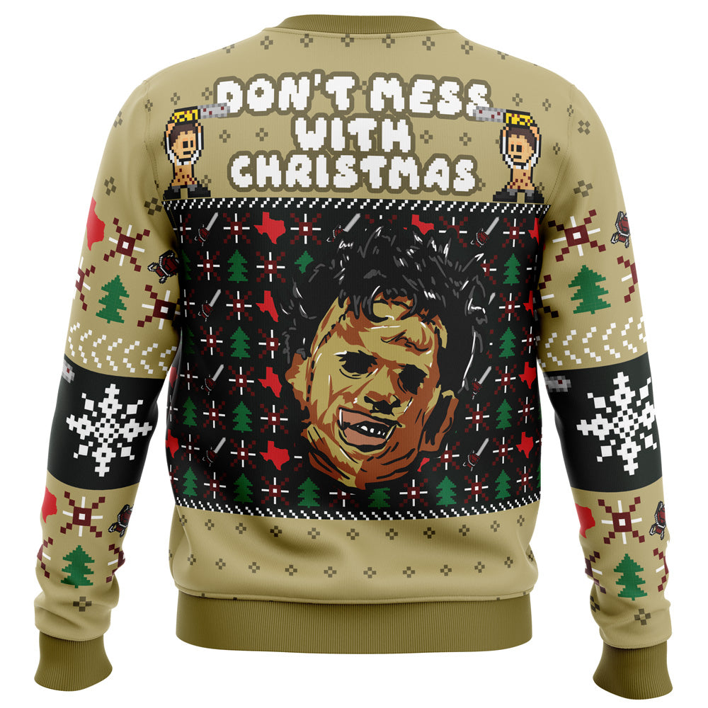 Christmas in Texas Leatherface Ugly Christmas Sweater