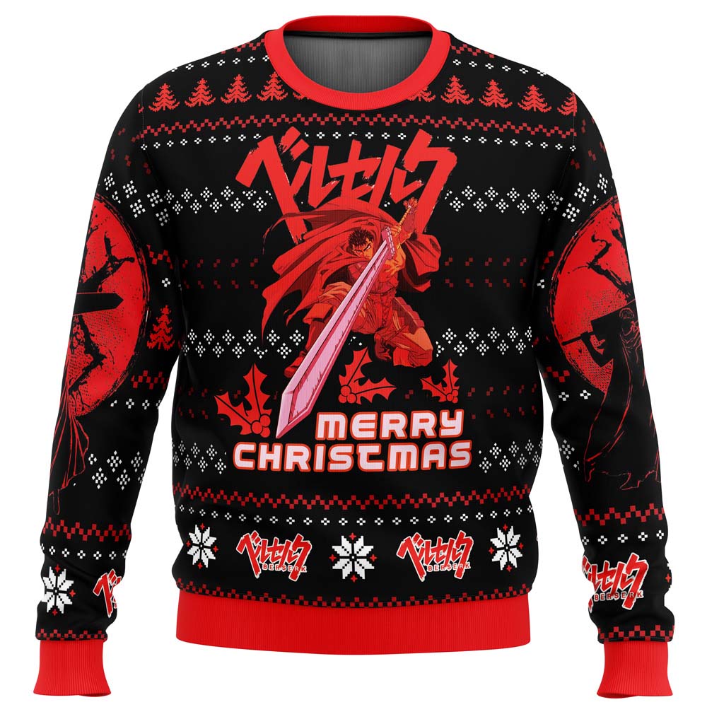 Christmas Red Guts Berzerk Ugly Christmas Sweater