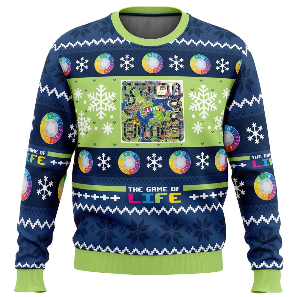 Christmas The Game of Life Board Games Ugly Christmas Sweater