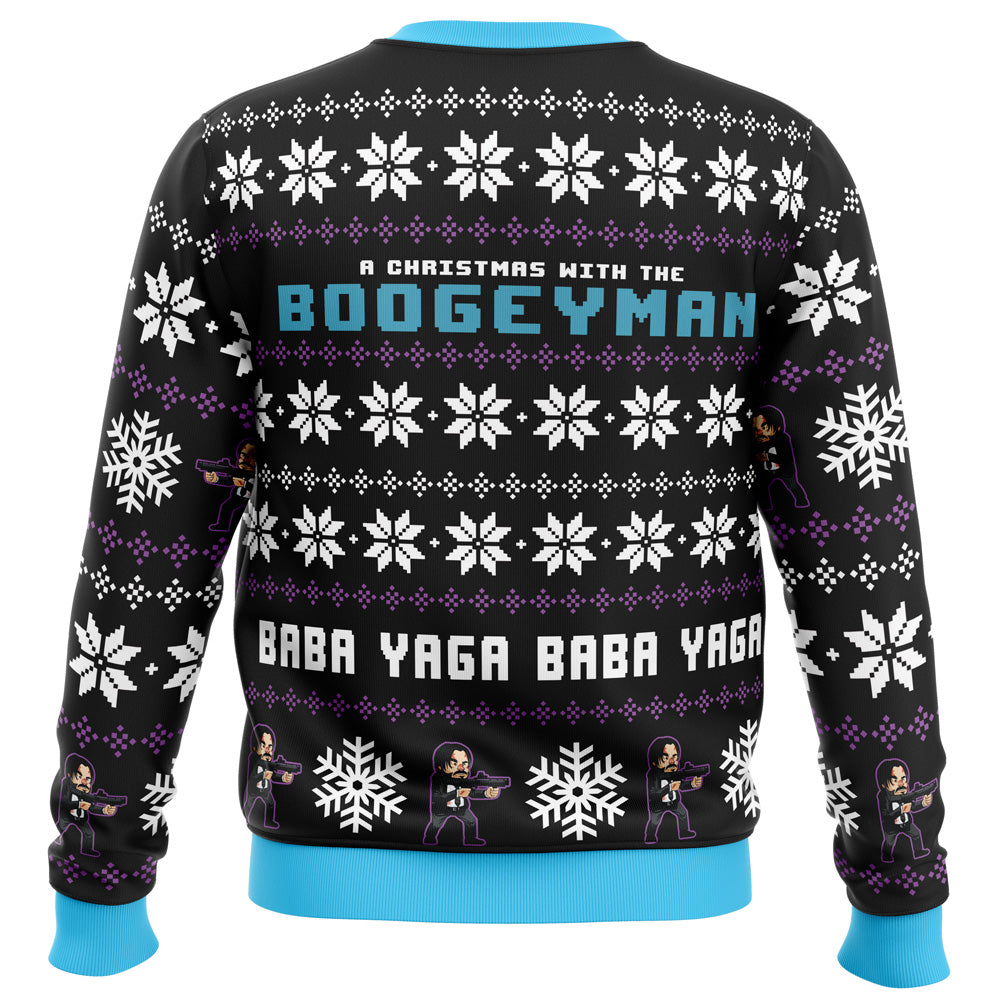 Christmas with the Boogeyman John Wick Ugly Christmas Sweater