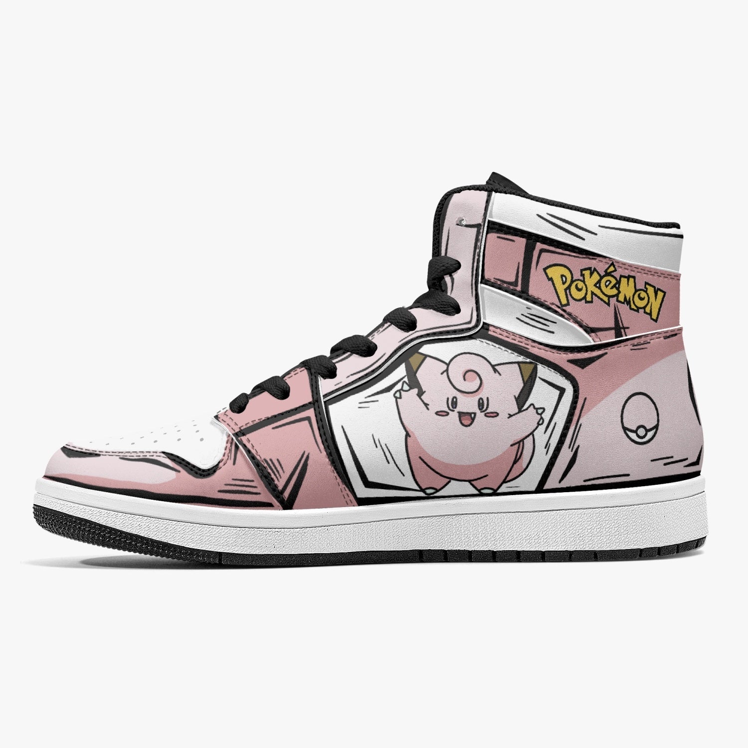 Clefairy Pokemon Mid 1 Basketball Shoes