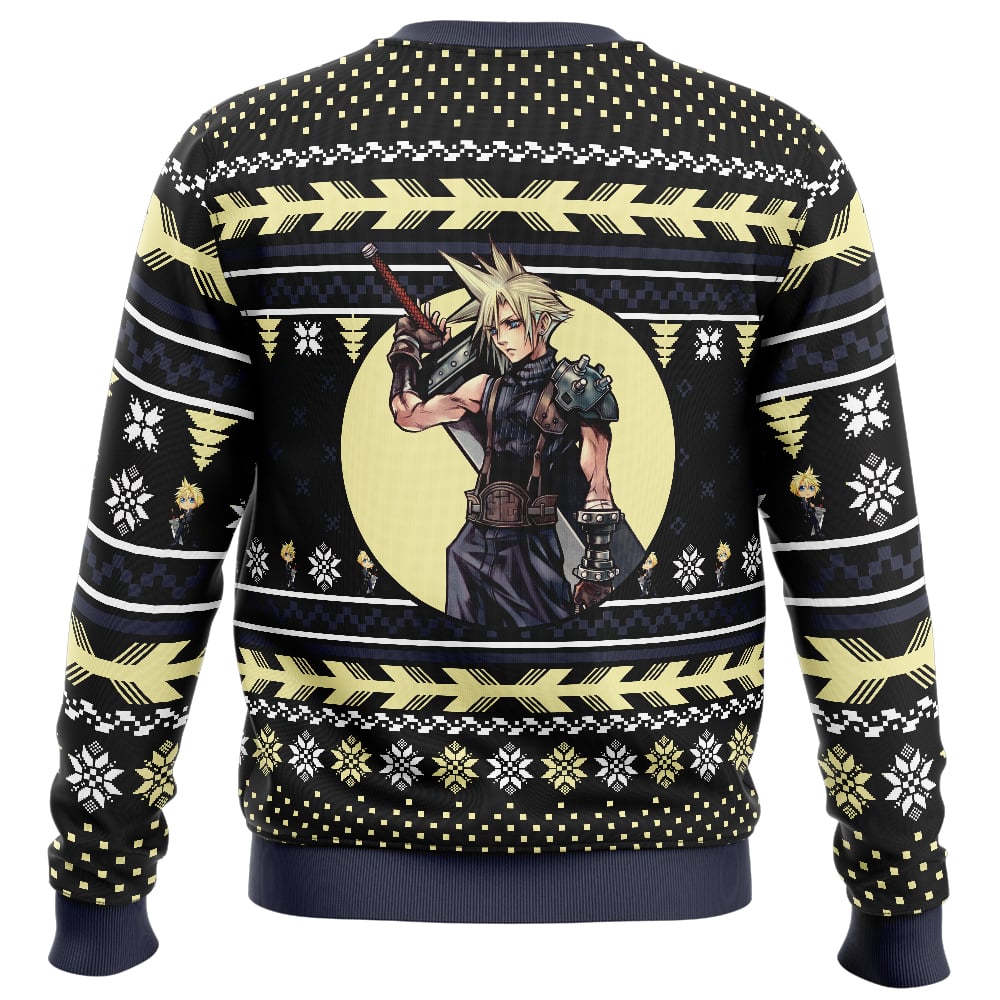 Cloud Final Fantasy Ugly Christmas Sweater