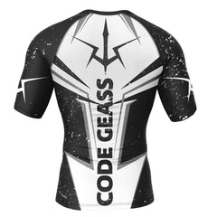 Code Geass Short Sleeve Rash Guard Compression Shirt