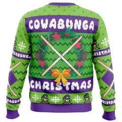 Cowabunga Donatello Christmas Teenage Mutant Ninja Turtles Ugly Christmas Sweater