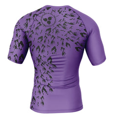 Curse Mark Naruto Short Sleeve Rash Guard Compression Shirt