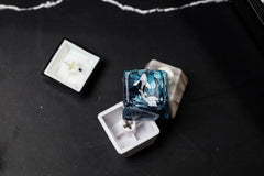 Blue and Black Koi keycap - Hirosart