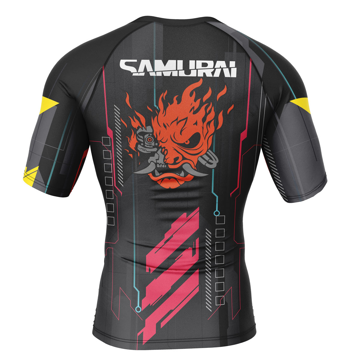 Cyberpunk 2077 Short Sleeve Rash Guard Compression Shirt