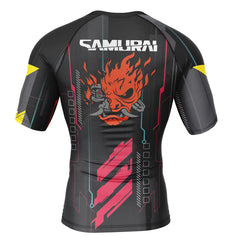 Cyberpunk 2077 Short Sleeve Rash Guard Compression Shirt