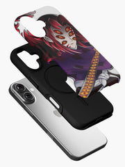 Nysekai "Kokushibo Moon Samurai 2" Demon Slayer iPhone 11-16 Phone Case