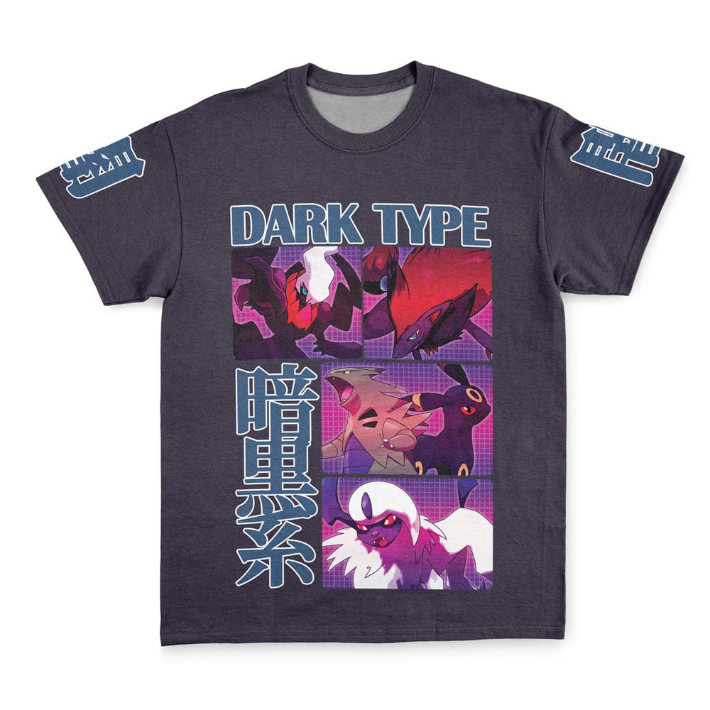 Dark Type Pokemon Streetwear T-Shirt