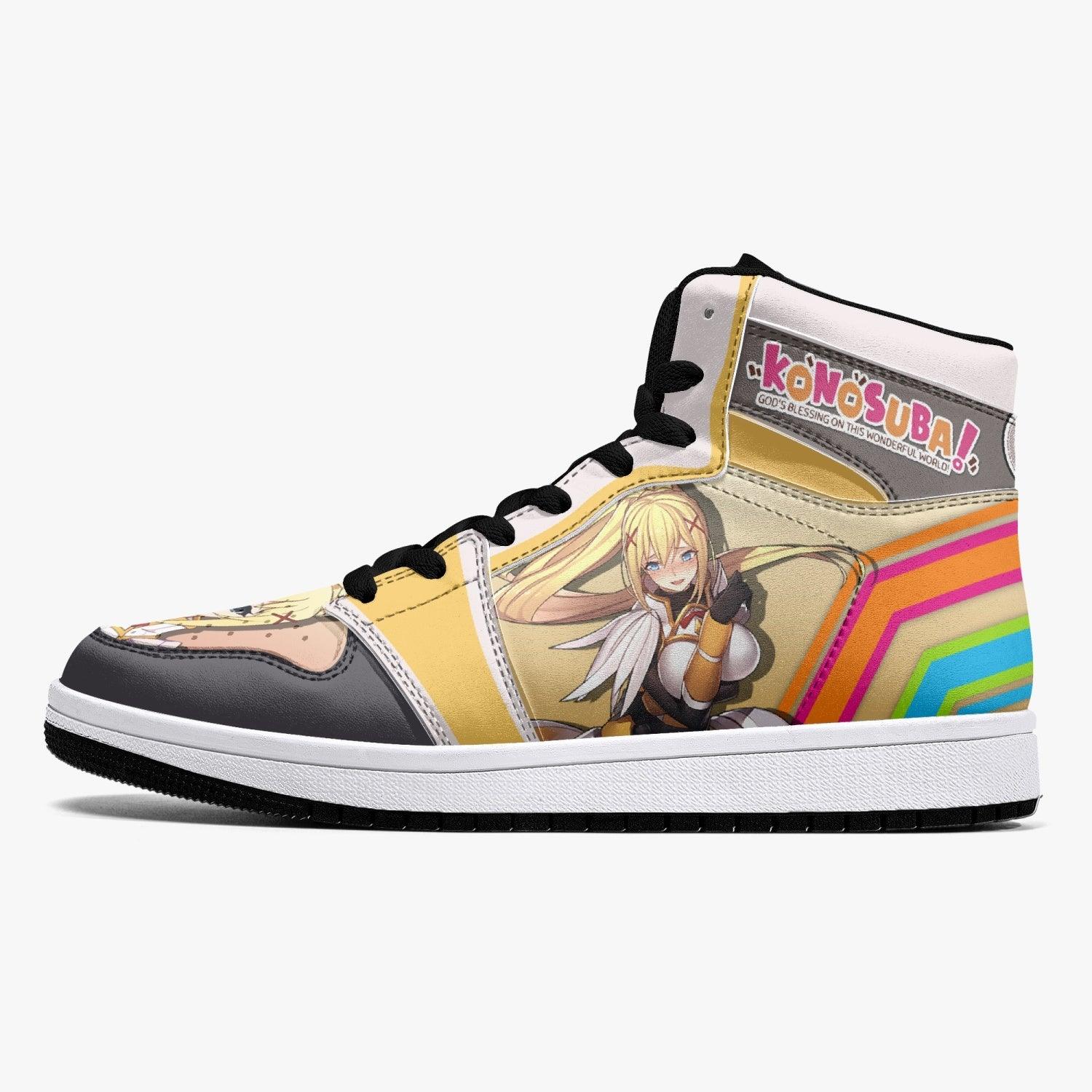 Darkness Konosuba Mid 1 Basketball Shoes for Kids