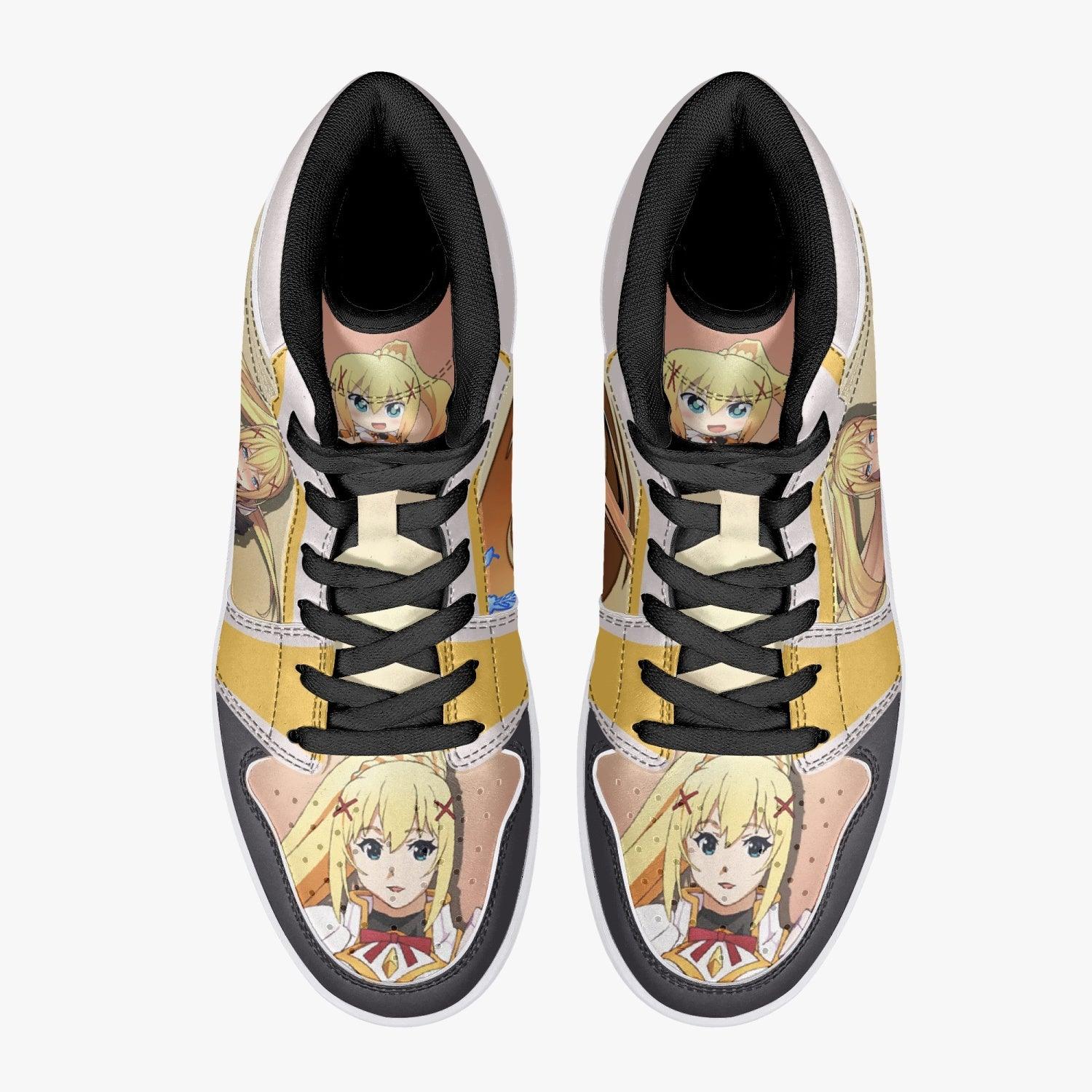 Darkness Konosuba Mid 1 Basketball Shoes for Kids