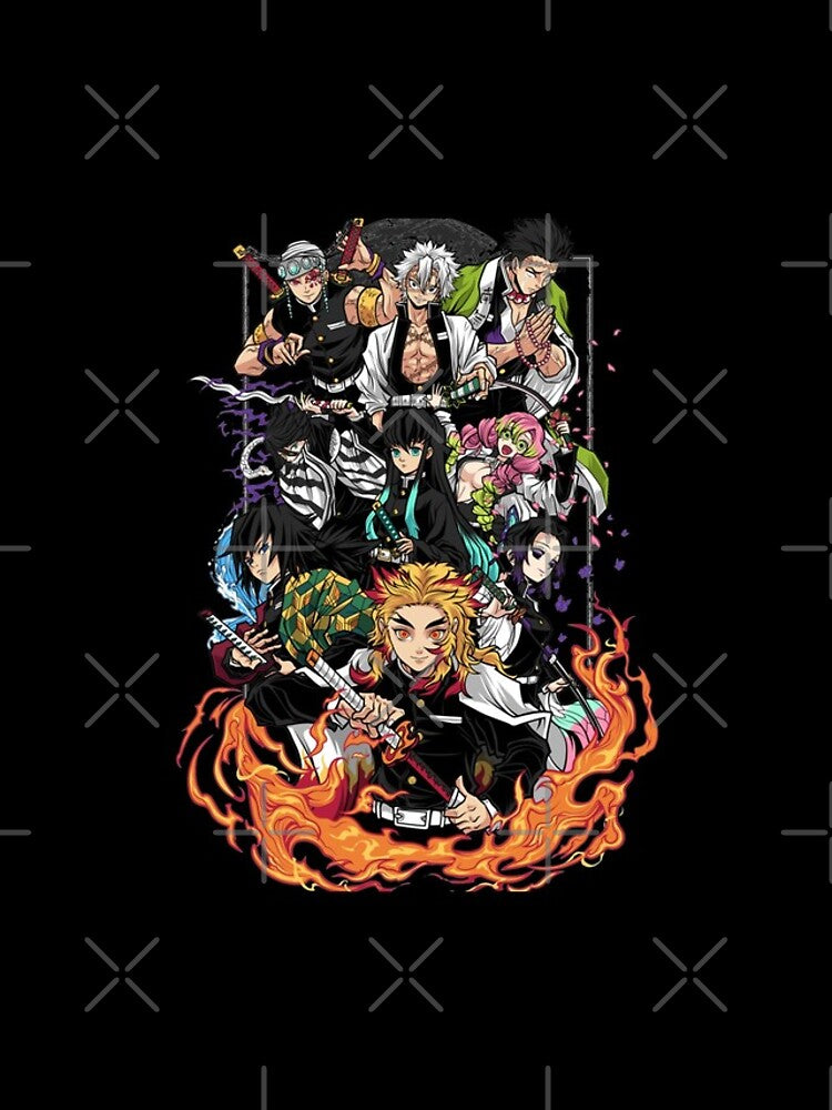 Nysekai "Demon Slayer Black and White Manga iPhone 11-16 Tough Case