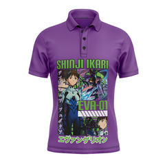 Shinji Ikari x Eva 01 Neon Genesis Evangelion Polo Goft Shirt