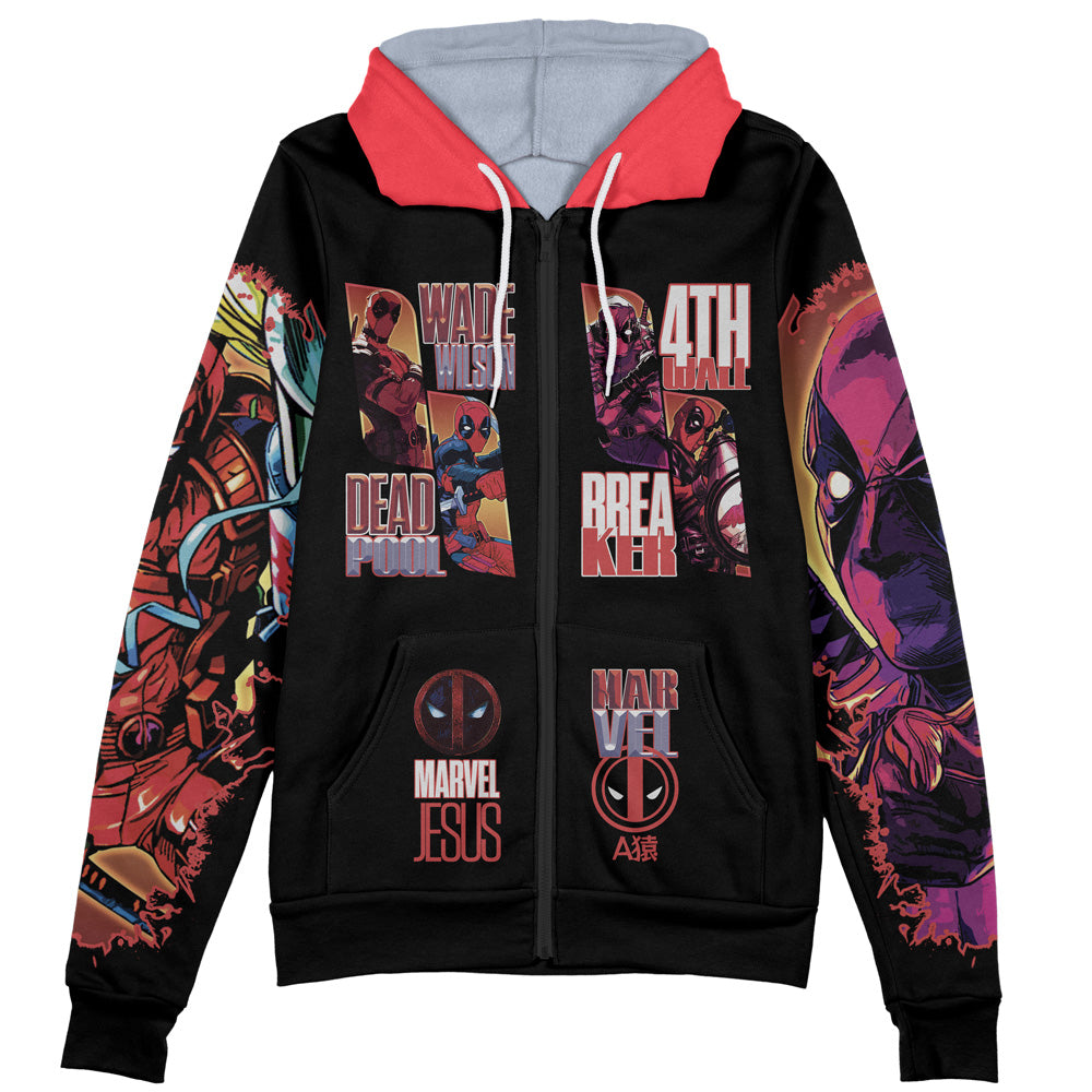 Deadpool Marvel Comics Streetwear Zip Hoodie Jacket