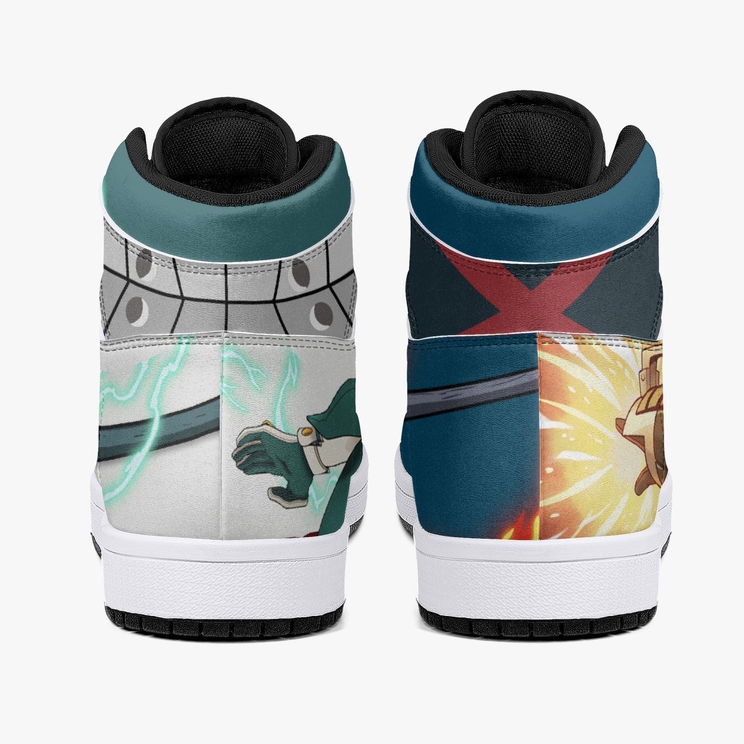 Deku and Bakugo My Hero Academia Mid 1 Basketball Shoes for Kids