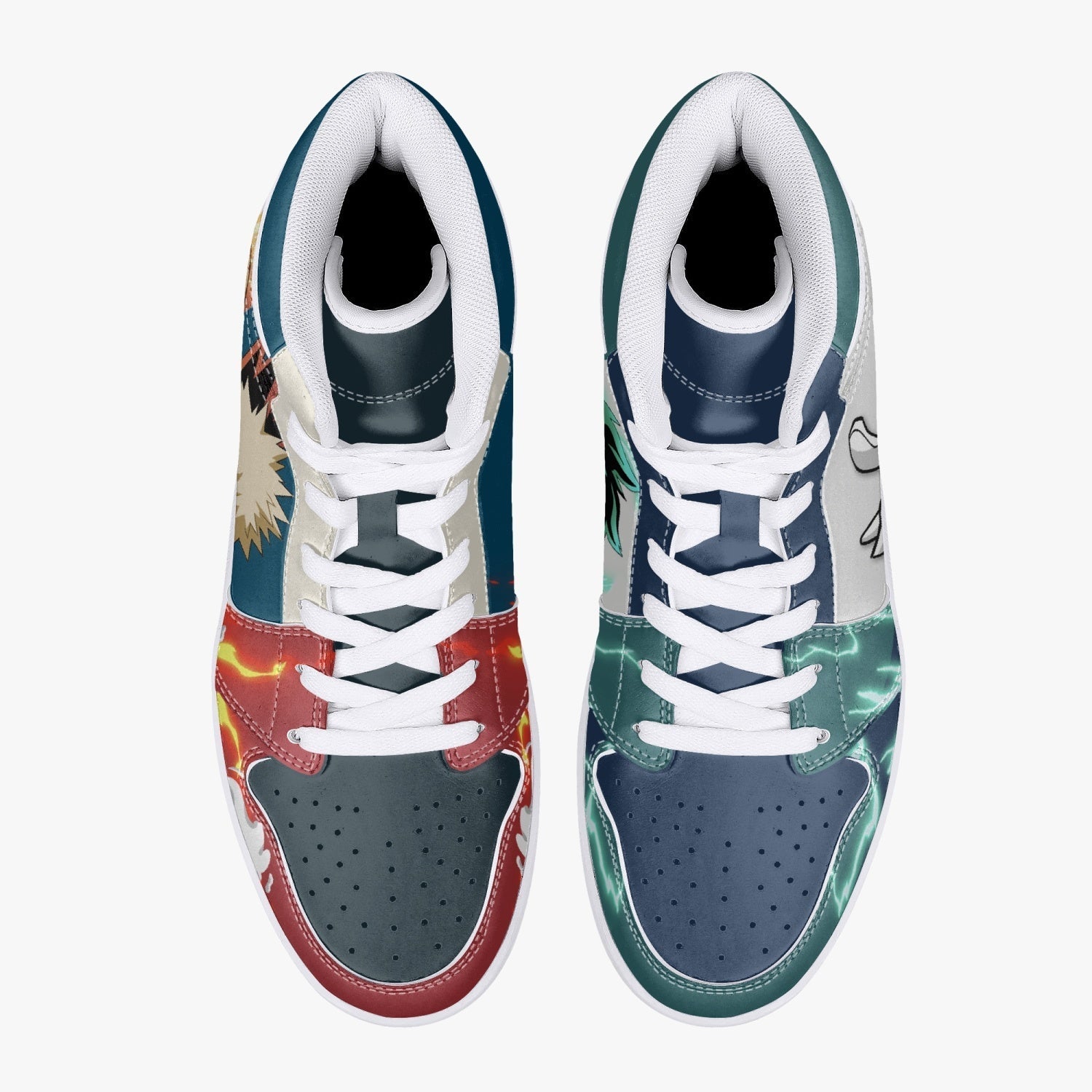 Deku and Bakugo My Hero Academia Mid 1 Basketball Shoes for Kids