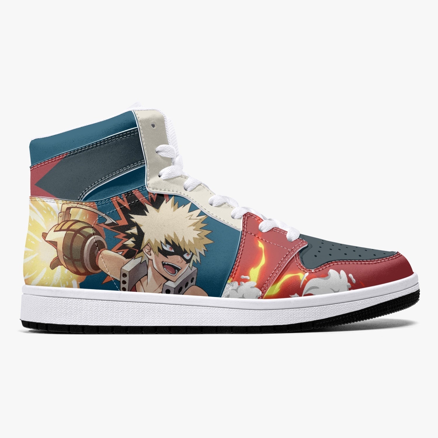 Deku and Bakugo My Hero Academia Mid 1 Basketball Shoes for Kids