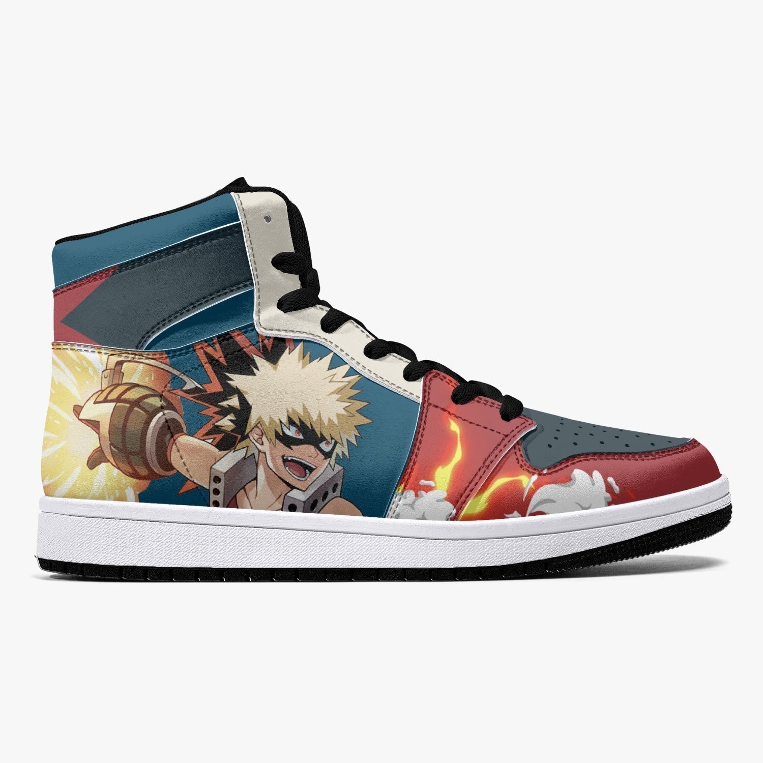 Deku and Bakugo My Hero Academia Mid 1 Basketball Shoes for Kids