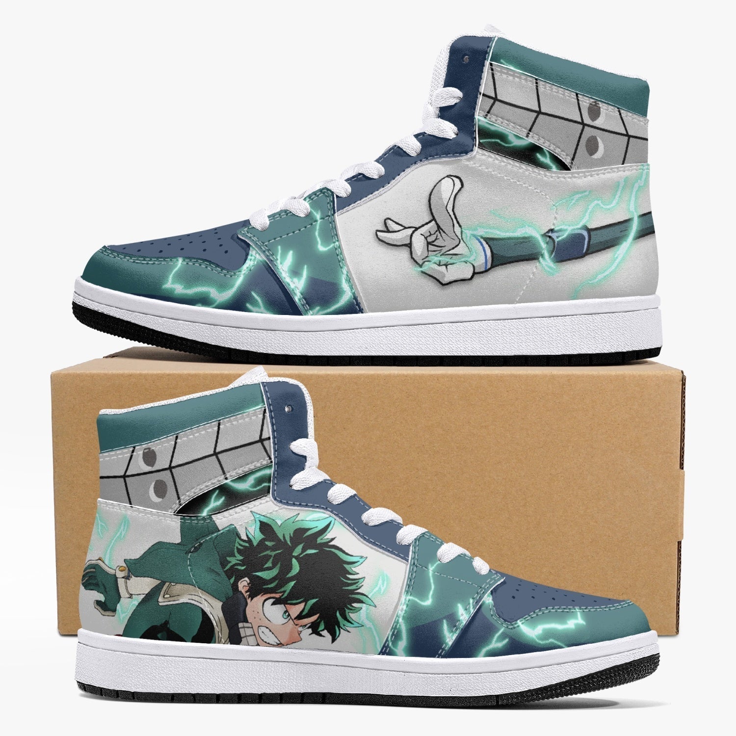 Deku and Bakugo My Hero Academia Mid 1 Basketball Shoes for Kids