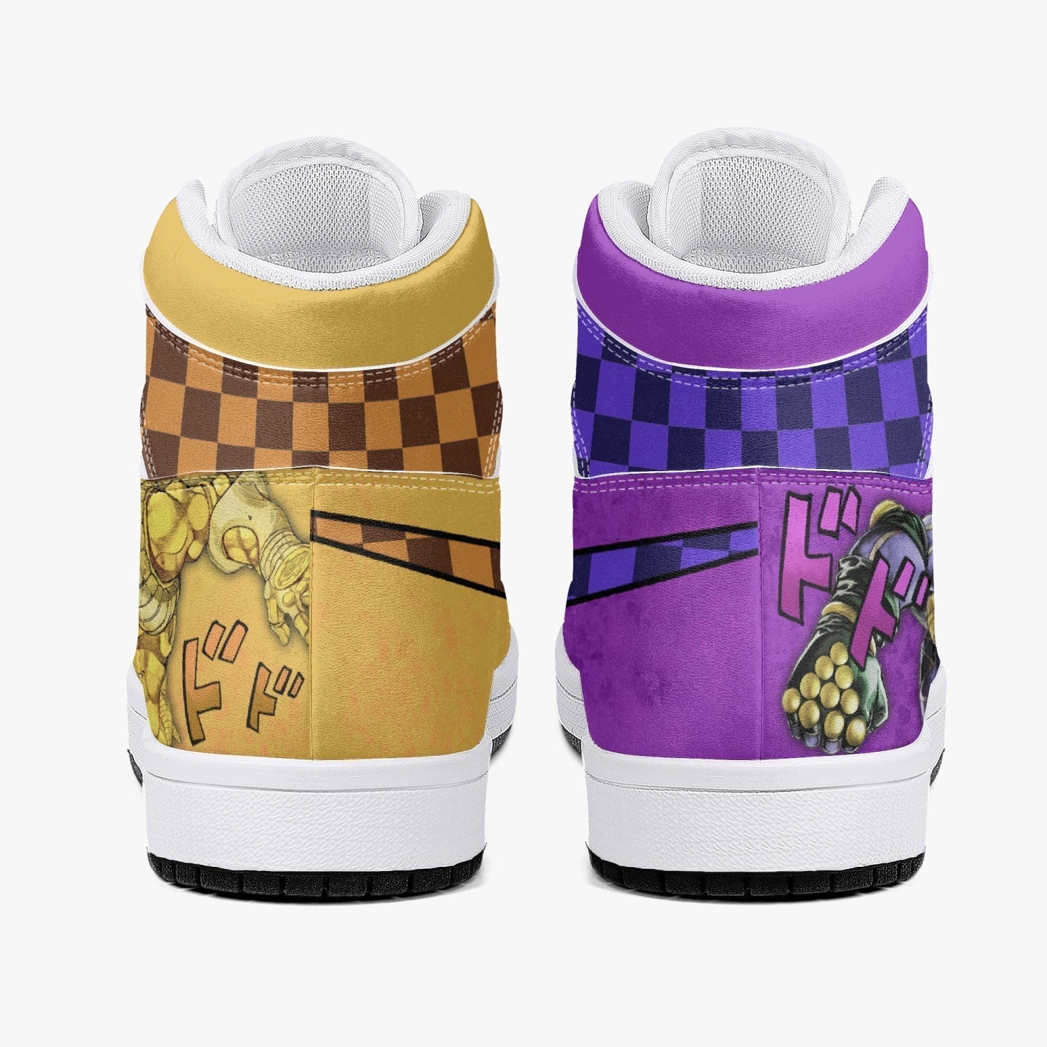 Dio Brando vs Jotaro Kujo JoJo's Bizarre Adventure Mid 1 Basketball Shoes for Kids