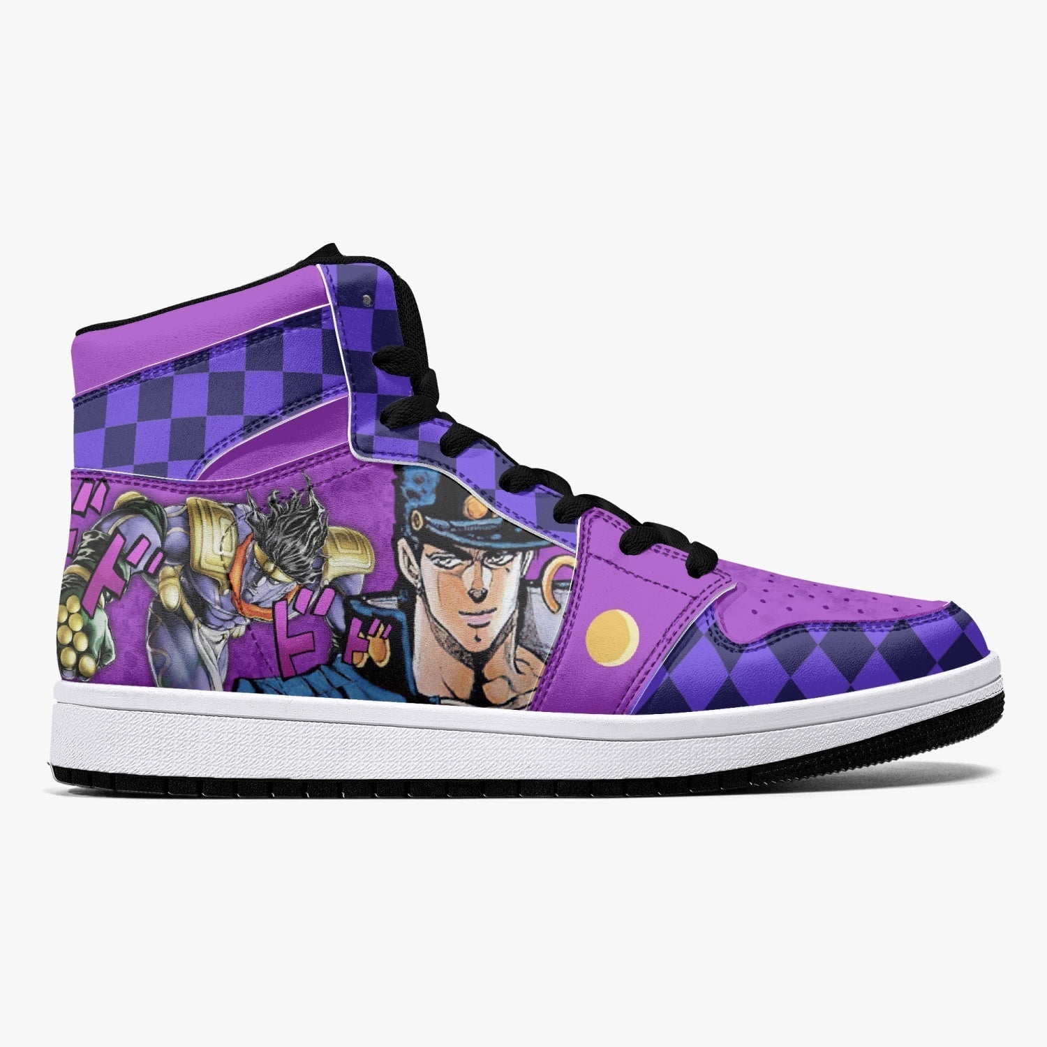 Dio Brando vs Jotaro Kujo JoJo's Bizarre Adventure Mid 1 Basketball Shoes for Kids