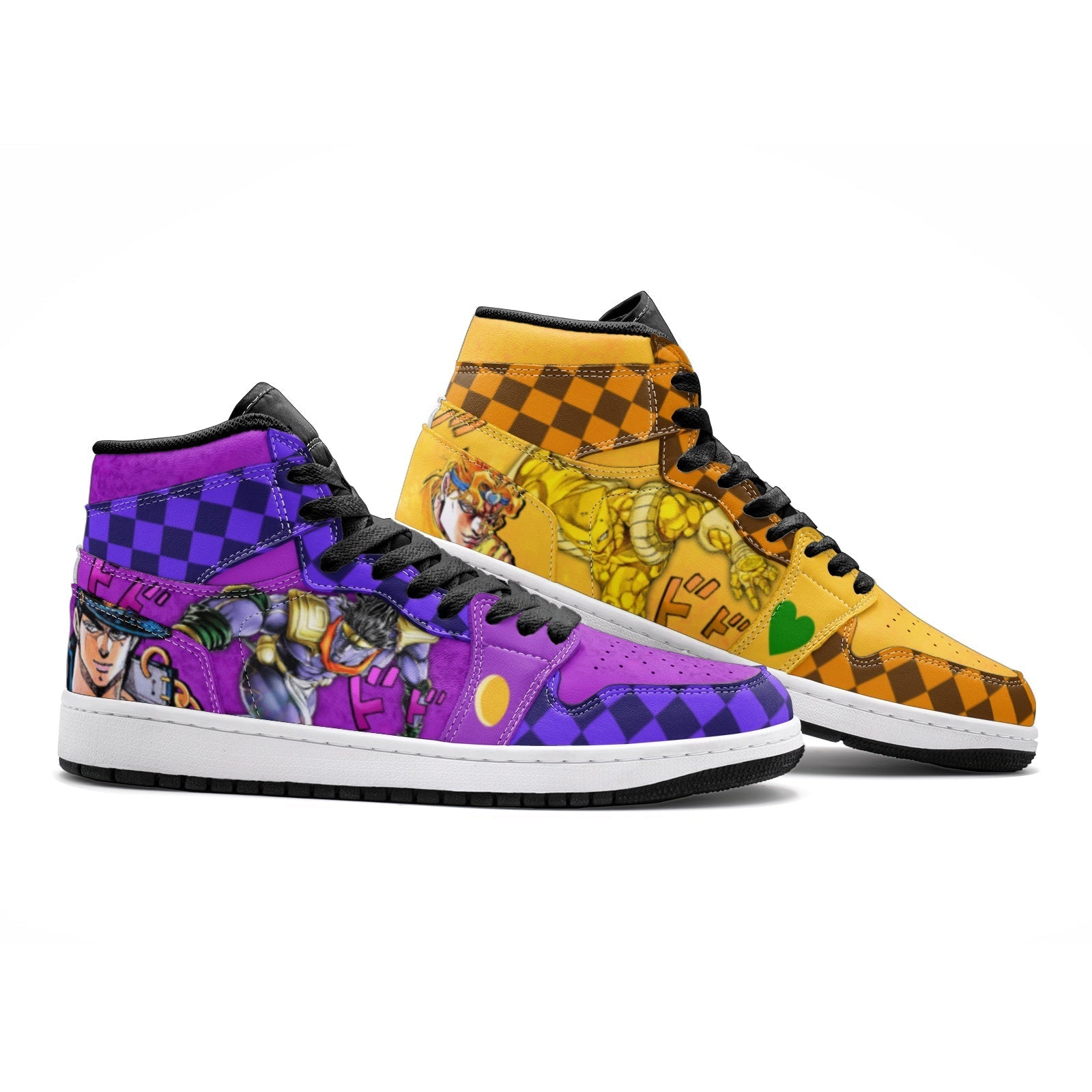 Dio Brando vs Jotaro Kujo JoJo's Bizarre Adventure V2 Mid 1 Basketball Shoes