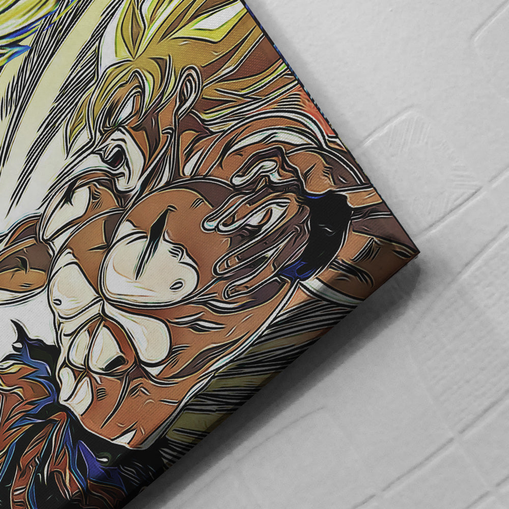 Dragon Ball Z Super Starry Night Goku Canvas Print Wall Art - Nysekai