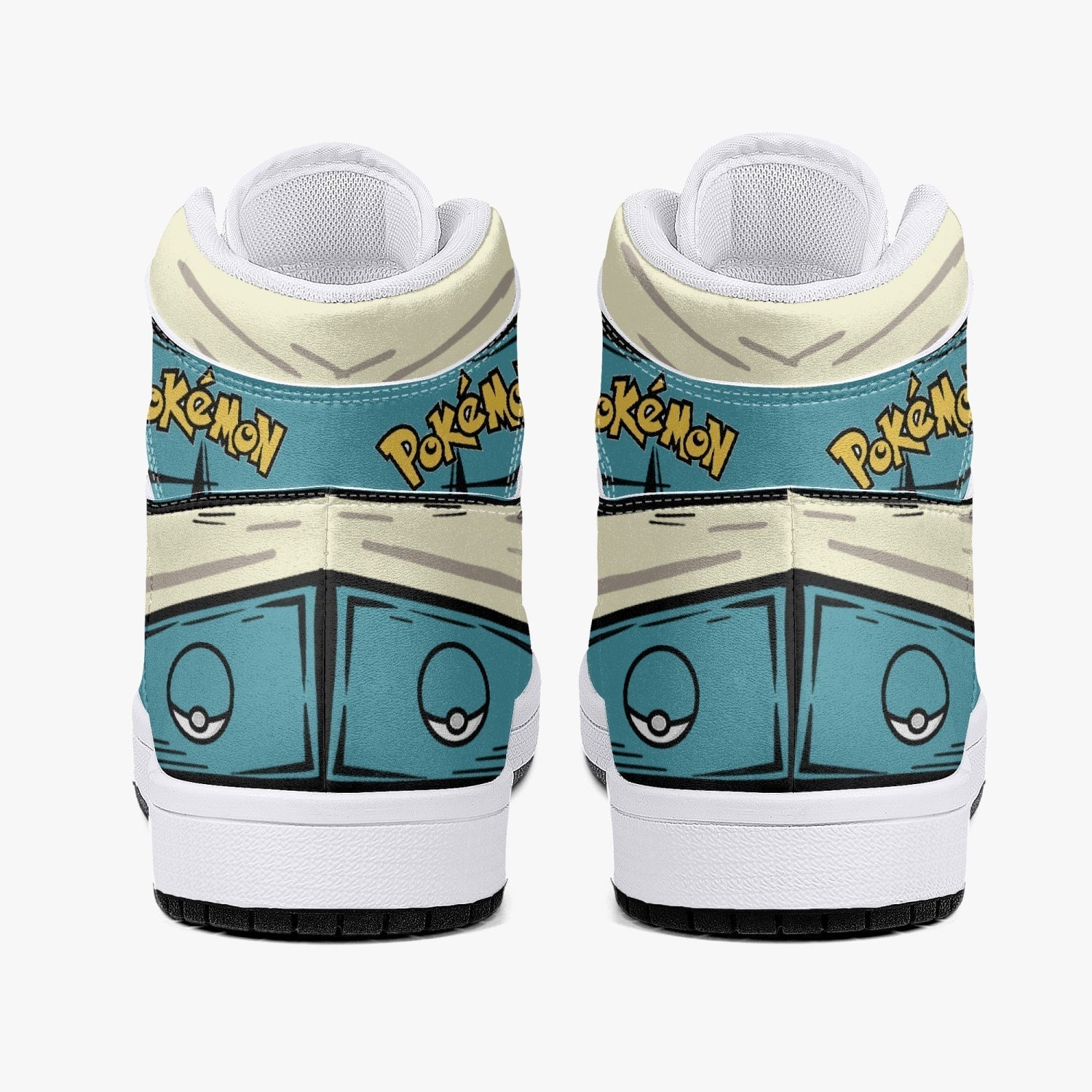 Dragonite Pokemon Mid 1 Basketball Shoes