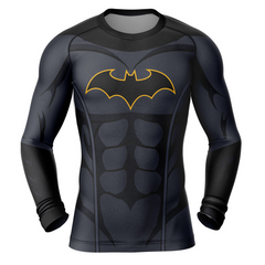 Batman DC Comics Long Sleeve Rash Guard Compression