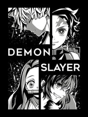 Nysekai "Demon Slayer Black and White Manga iPhone 11Pro-16Pro Tough Case