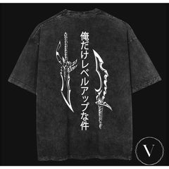 Solo Leveling v1 Backprint x Anime Oversized Vintage Shirt T-shirts, Crewnecks, Hoodies � Gifts Suitable for Anyone Sweatshirt