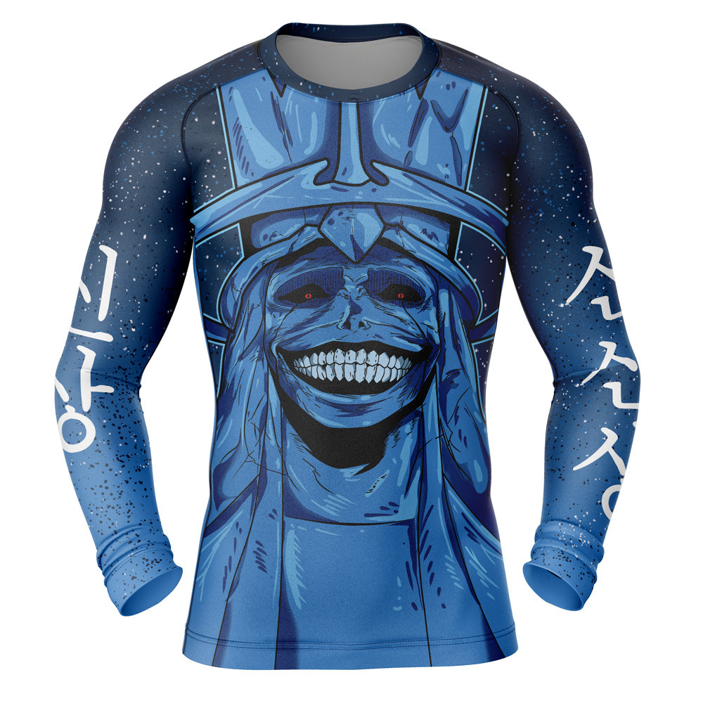 Statue of God Solo Leveling Long Sleeve Rash Guard Compression