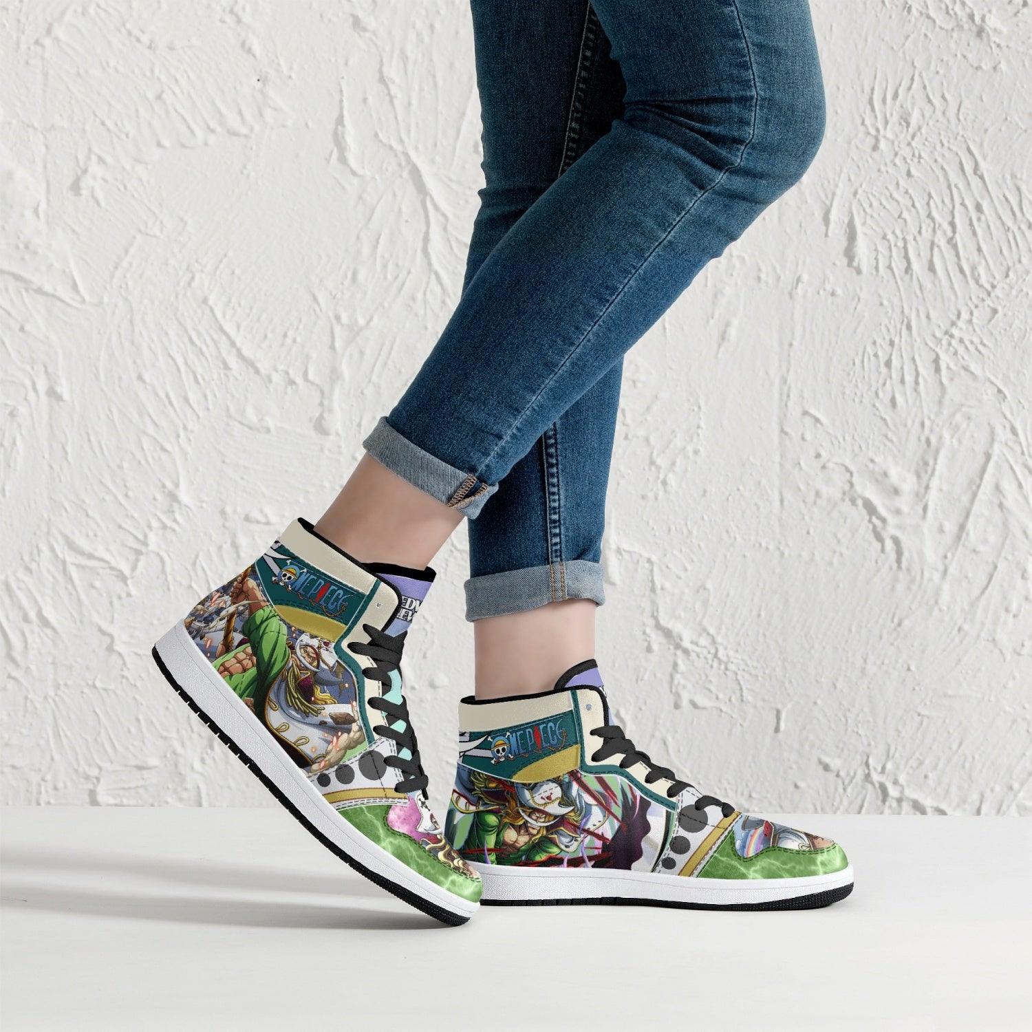 Edward Newgate Wano One Piece Mid 1 Basketball Shoes