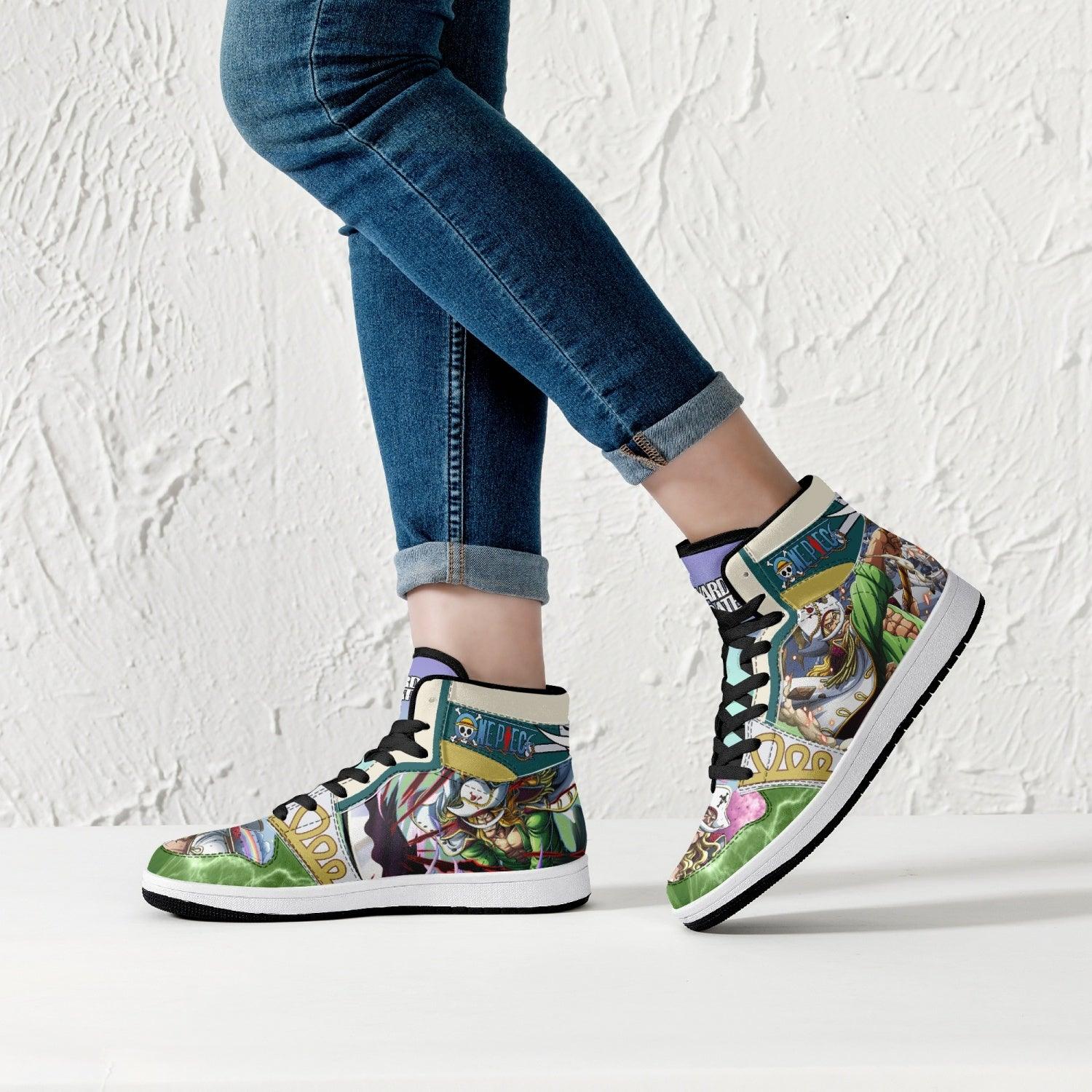Edward Newgate Wano One Piece Mid 1 Basketball Shoes