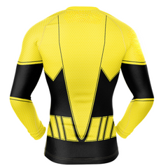 Yellow Lantern DC Comics Long Sleeve Rash Guard Compression